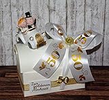 Geld Geschenk zur goldenen Hochzeit - Geschenkbox