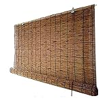 ZHJIUXING SF Bambusrollo, Aufrollbarer Reed-Rollo Für Fenster Und Türen, Verwendet, Um Zimmer Zu Studieren, Schlafzimmervorhänge Blackout, 140 x 175 cm (55 x 69 in)