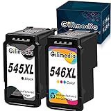 Gilimedia PG-545XL CL-546XL Remanufactured für Canon 545XL 546XL Multipack Druckerpatronen für Canon Pixma MX495 TS3150 TS3350 iP2850 TR4550 TR4551 MG2555S MG2950 MG2550S(1 Schwarz, 1 Farbe)