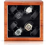 UPPVTE-001 Automatische Watch-Wickler, mit Schublade Ultra-Ruhige Uhr Wickler Box Holz Aufbewahrungsbox Display Wickelkasten for 8 Uhren Uhrenbeweg