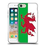 Head Case Designs Wales Länderflaggen 1 Soft Gel Handyhülle Hülle kompatibel mit Apple iPhone 7 / iPhone 8 / iPhone SE 2020