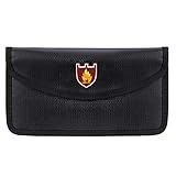 Renywosi Kleine Feuerfeste Tasche, Feuerfeste,Sichere Geldscheintasche, Feuerfeste Geldtasche, Feuerfeste Tasche Dokumententasche Silikon Beschichtetes Wasserdicht Feuchtraum Tragb