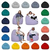 HomeIdeal - Sitzsack XXL Bodenkissen für Erwachsene & Kinder - Geeignet für Gaming oder Entspannen - Indoor wie Outdoor da er Wasserfest ist - mit EPS Perlen, Farbe:Flieder, Größe:XXXL