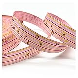 Tingting1992 Satinband 5 Meter 25mm Printed Ripsband for Geschenkverpackung Hochzeit Dekoration Haar-Bogen-DIY Fertigkeit for Weihnachten Danksagung schleifenband (Color : Pink)