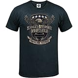 Harley Davidson Military – Herren T-Shirt – Overseas Tour | Veterans Support - Schwarz - X-Groß
