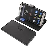 foto-kontor Tasche für Elephone P8000 Book Style schwarz Schutz Hülle B