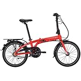 Tern Unisex Fahrrad Link C3i Faltrad, 3 Gang, 20' Mod. 2021, Rot, CB19PFCO03HDR