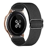 20mm Armband Kompatibel für Samsung Galaxy Watch 4/4 Classic/Galaxy Watch 3 41mm/Active 2/Galaxy Watch 42mm Nylonschlaufe für Amazfit Bip/Bip Lite Elastisches Verstellbares Ersatz Sportarmb