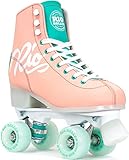 Rio Roller Script Retro Rollschuhe Disco Roller pfirsich peach/green, 39.5