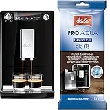 Melitta Caffeo Solo E950-101 Schlanker Kaffeevollautomat mit Vorbrühfunktion/15 Bar/LED-Display/höhenverstellbarer + 192830 Filterpatrone für Kaffeevollautomaten, 1