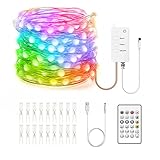 Smart Led Fariy Lichterketten Funktionieren mit Alexa Google Home Indoor Outdoor Lichterketten Voice APP Fernbedienung RGB Farbwechsel LED Lichterketten für Halloween Weihnachten Baum S