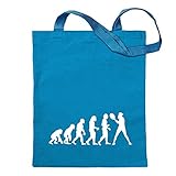 Kiwistar Evolution Tennis Spieler/in Tragetasche Baumwolltasche Stoffbeutel Umhängetasche Langer Henk