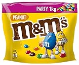 M&M'S Peanut Schokolade Großpackung | Schokolinsen mit Erdnusskern | Party-Mix | 1kg