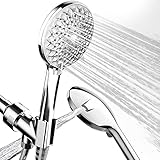 Handbrause, Hochdruck-Handbrause mit 6 Modi, mit Edelstahl-Schlauch und Halterungen, eingebauter Hochdruckreiniger zur Reinigung von Badewanne, Fliesen und H