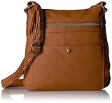 T-Shirt & Jeans Passport Cross Body mit Häkeln, Braun (cognac), Einheitsgröß