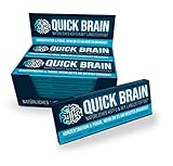 Quick Brain, Natürliches Koffein mit Langzeiteffekt (7 Stk.) – 80mg Koffein, Mate + Guaraná + Grüntee + Kaffeebohnen – Made in Germany + veg