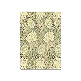 Vintage William Morris botanische Kunstdrucke, abstrakte Blumen Vogel Poster und Drucke, rahmenlose Leinwand Malerei A2 70x100