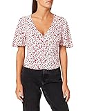 Tommy Jeans Damen Tjw Printed Knot Top T-Shirt, Camo Floral Print, X-Larg