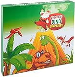 24 Dinosaurier Weihnachten Adventskalender Spielzeug Kalender mit Wort-Puzzle - Ideal für Jungen, Mädchen und Dinosaurier Liebhaber dieses W