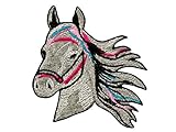 MQ Pferdekopf / Horse - Aufnäher Aufbügler Applikation Iron-O