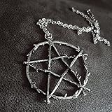 SPACELQ Gothic Pentagram Halskette Pentagramm Schmuck Kreative Charme Mode Frauen Delikatesse Geschenk Punk