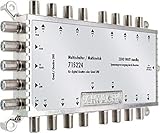 SCHWAIGER -5224- Multischalter 5 - 16 / Verteilt 1 SAT-Signal auf 16 Teilnehmer/SAT-Verteiler/SAT-Splitter mit externem Netzteil/digital Multiswitch/in Kombination mit einem Quattro LNB