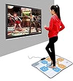 Doppel-Personen-Tanzmatte Für Nintendo Wii-Konsolenspiel,Tanzauflage Für Kinder Erwachsene Rutschfeste, Strapazierfähige, Verschleißfeste Tanzschritt-Auflag