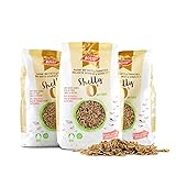 3x 350g Bossy „Shelly O“ knusprige Bio Haferflocken / Müsli ohne Zucker / Haferflakes als Frühstückscerealien / Granola ohne Zucker / Müsli zuck