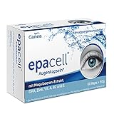 epacell Augenvitamine, mit Vitamin A, B2, E, Zink und DHA, Für verringerte Augenmüdigkeit, unterstützt die Sehkraft, Optimal für Kontaktlinsenträger, 60 S