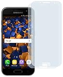 mumbi Schutzfolie kompatibel mit Samsung Galaxy A3 2017 Folie klar, Displayschutzfolie (2X)