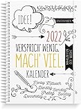 Burde Kalender 2022 Doodle Life Planner | 142 Aufkleber enthalten | 13 Dezember 2021 bis 8 Januar 2023 | Terminplaner A5 Format | 1 Woche auf 2 S