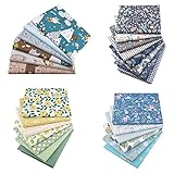 XiYee Baumwolle Stoff, Patchwork Stoffe Stoffbündel für Patchwork Quilten, Baumwollstoff Meterware Stoffpaket für Patchwork Quilten für DIY Nähmuster Handwerk (27 Stück 25 x 25 cm)