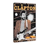 Eric Clapton Rock and Blues Leinwand-Poster, Schlafzimmer, Dekoration, Sport, Landschaft, Büro, Raumdekoration, Geschenkrahmen: 40 x 60