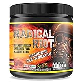 Pre Workout Booster Radical Riot V3-340 g I Fitness Booster I Trainingsbooster I Bodybuilding I Energie Drink I Fokus (Peach Ice Tea - Pfirsisch Eistee)