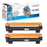 LOSMANN 2x Schwarz Toner kompatibel für Brother TN1050 TN-1050 für Brother HL-1201 1112E 1210W 1211W 1212W MFC-1810 1810E 1815 1910W 1911NW DCP-1510 1510E 1512 1512A 1512E 1601 1610W 1612 1612W 1616NW