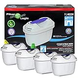 FilterLogic FL402H | 4er Pack - Wasserfilter kompatibel mit Brita Maxtra+ Plus Filterkartuschen für Marella Style Flow Aluna Elemaris XL cool Tischwasserfilter & TASSIMO