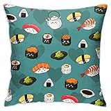 YUANSHAN Kissen Kissen Meeresfrüchte Sushi Moderne dekorative Kissenbezüge Polyester Kissenbezüge Hüllen Kissenbezüge Sofa Home Decor 18 X 18 Z