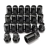 YINYAN 21 Teile/Satz M12x1.5mm Black Legierung Auto Rad Verriegelungsmuttern Blots Schließfach mit Schlüsselanfall für Ford für Fokus Fit Für C-Max