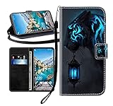 Sunrive Kompatibel mit Sony Xperia XA Hülle,Magnetisch Schaltfläche Ledertasche Schutzhülle Etui Leder Case Handyhülle Tasche Schalen Lederhülle MEHRWEG(Schwarzer Tiger B1)