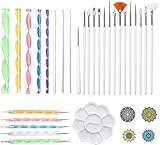 33 Stück/Set Mandala Dot Tool Lock Painting Kit Dot Art Pen Paint Stencil Praktisches Design und Langlebig