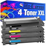 Tito-Express PlatinumSerie 4 Toner XXL kompatibel mit Samsung CLT-P404C 404S | C430W C480W C480FN C480FW C482W SL-C430 SL-C430W SL-C480W SL-C480 SL-C480FW SL-C480FN SL-C483 SL-C483FW SL-C483W