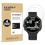 ivoler [4 Stücke] Panzerglas Schutzfolie für Garmin Forerunner 235 225 630 620 220 230, 9H Härte, Anti- Kratzer, Bläschenfrei, [2.5D Runde Kante]