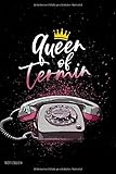 Notizbuch - Queen of Termin: Sprüche Notizbuch A5 liniert | Notizheft | MTA Arzthelferin Sekretärin Bürokauffrau Büro | Journal | Geschenk Weihnachten, Geburtstag | 120 S