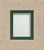 Frame Company Athena Champagnerfarbener Rahmen, 20,3 x 15,2 cm, mit Flaschengrünem Passepartout, für 15,2
