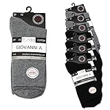 Esda Diabetiker Socken 6er-Pack für Herren ohne Gummi-Bund & Naht | Gesundheitssocken medizinisch für breite Füße mit extra weitem Bund | Wellness Venensocken ohne Gummizug (47-50, schwarz/grau)