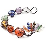 NIANGAO sieben Chakra-Kristalle, Baum des Lebens Wandbehänge, Anhänger Edelsteine, Meditationsdekorationen, Fensterdekorationen, Hochzeitssouvenirs, Wohndekorationen (Sieben Chakra-Anhänger)