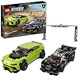 LEGO 76899 Speed Champions Lamborghini Urus ST-X & Lamborghini Huracán Super Trofeo EVO, Rennwagen-S