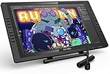 XP-PEN Artist 22E Pro HD IPS Grafikmonitor, Drawing Tablet 8192 Druckstufen mit 16 Schnellzugriffstasten, 2 aufladbare S