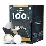 My Coffee Cup – MEGA BOX CAFFÈ VANILLA – BIO-KAFFEE I 100 Kaffeekapseln für Nespresso®³-Kapselmaschinen I 100% industriell kompostierbare Kaffeekapseln – 0% Alu I Nachhaltige Kaffeekap