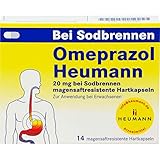 Omeprazol Heumann 20 mg Hartkapseln bei Sodbrennen, 14 St. Kap